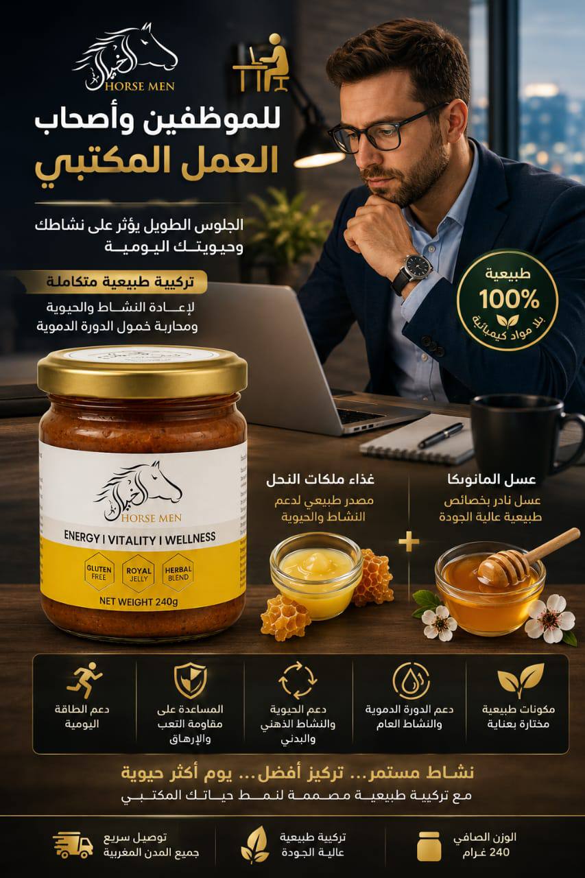 منتج Hors Man للطاقة والحيوية